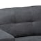 Baxton Studio Langley Dark Grey Upholstered Sectional Sofa with Right Facing Chaise 158-9738 - alternate 5